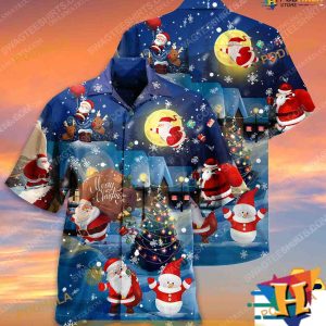 Love from Santa Gift Print Shirt, Christmas Hawaiian Style