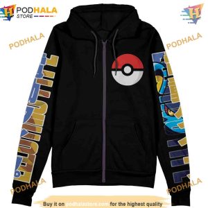 Luxray Pokemon Zip 3D Hoodie, Trending Streetwear Apparel