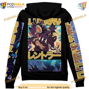 Luxray Pokemon Zip 3D Hoodie Trending Streetwear Apparel 2