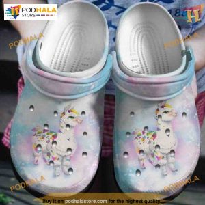 Magical For Alpaca Llamas Cartoon Fairy Crocs, Funny Christmas Ideas