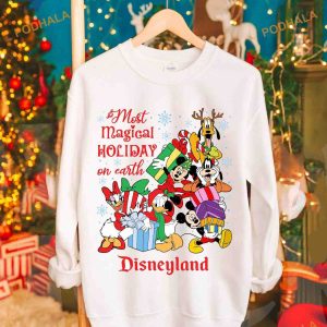 Magical Holiday 2023 Matching Family Xmas Shirt Disneyland Festive Characters 2