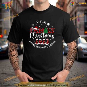 Making Memories Together Buffalo Plaid Family Christmas 2023 Shirt Hoodie 2