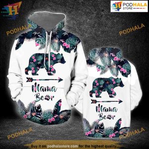Mama Bear Happy Mother's Day All Over Printed 3D Hoodie Sweatshirt