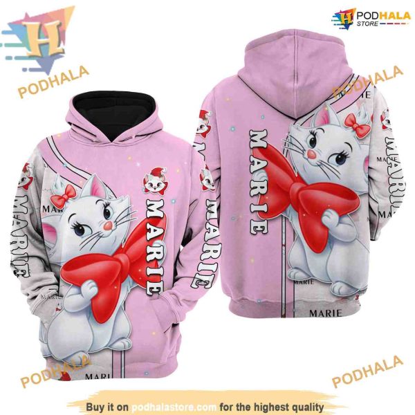 Marie Cat Disney 3D Hoodie, Creative Christmas Gifts
