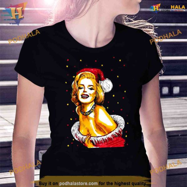 Marilyn Monroe Fanart Christmas 2023 Shirt For Women Men