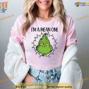 Mean One Grinch Christmas Tee Funny Grinchmas Shirt Grinch Xmas Shirt for Holidays 2
