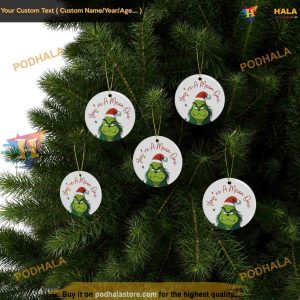 Mean One Mr Grinch Ceramic Ornament Classic Grinch Christmas Ornaments 2