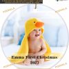 Memorial Ceramic Custom Photo Ornament 2023 Unique Xmas Tree Decor