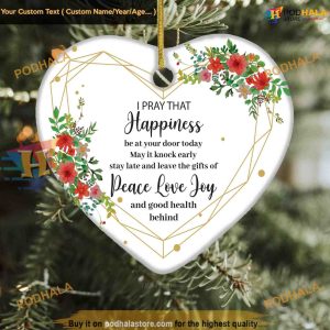 Memorial Christmas Bauble, 'Always in Our Hearts' Family Tribute
