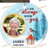Memorial Photo Ornament 2023 Custom Ceramic Xmas Sympathy Keepsake