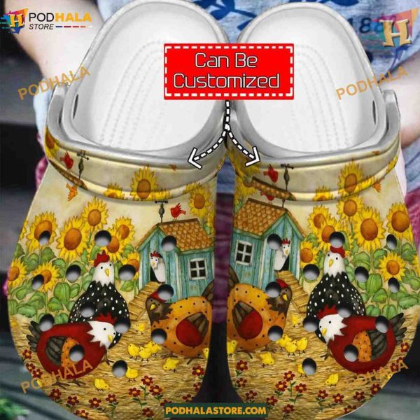 Men & Women’s Chicken Clog Crocs Beautiful Design, Funny Adult Crocs