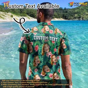 Mens Custom Photo Flamingo Hawaiian Shirt Personalized Stag Do Party Shirts 3