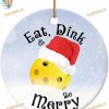 Merry 2023 Christmas Pickleball Ornament, Family Tree Decoration Fun