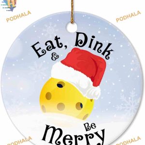 Merry 2023 Christmas Pickleball Ornament, Family Tree Decoration Fun