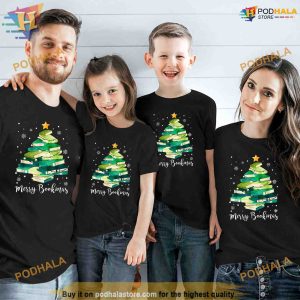 Merry Bookmas Books Pine Tree Funny Reading Lover Christmas Shirt 3
