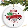 Merry Christmas 2023 Friends Keepsake, Personalized Family Ceramic Decorations