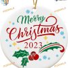 Merry Christmas 2023 Keepsake Personalized Family Ornaments, Tree Decor