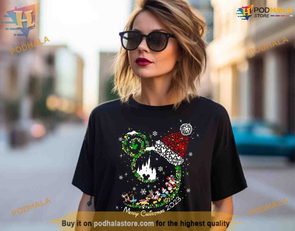 Merry Christmas 2023 Shirt, Mickey and Friends Tee, Xmas Gifts For Dad