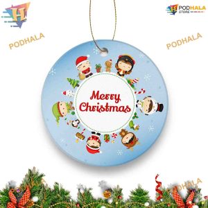 Merry Christmas Elements 2023 Personalized Family Ornaments