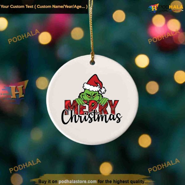 Merry Christmas Grinch Ornament, The Grinch Kids’ Holiday Gifts