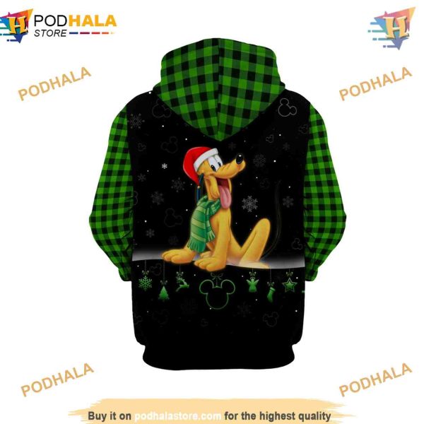Merry Christmas Pluto Dog Disney 3D Hoodie, Trending Gifts