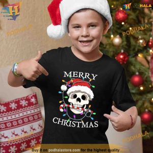 Merry Christmas Skull Skeleton Men Women Shirt