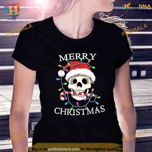 Merry Christmas Skull Skeleton Men Women Shirt 3