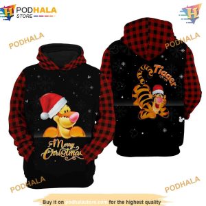 Merry Christmas Tigger Disney 3D Hoodie Trending Apparel 1