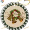 Merry Christmas Wreath 2023, Family Christmas Ornaments, Ceramic Decoration