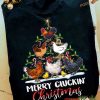 Merry Cluckin' Chicken Xmas Shirt, Family Funny Christmas Shirt