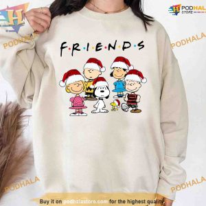 Merry Peanuts FREINDS Christmas Snoopy Sweatshirt, Holiday Gifts
