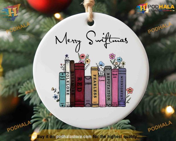 Merry Swiftmas Christmas Ornament, Funny Christmas Ornaments, Swiftie Gift