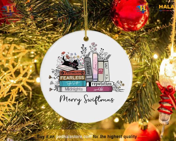 Merry Swiftmas Ornament, Family Name Ornaments, Christmas Era 2023 Decoration