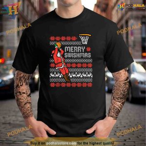 Merry Swishmas Basketball Ugly Christmas Xmas Men Boys Kids Shirt Hoodie