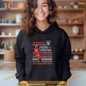 Merry Swishmas Basketball Ugly Christmas Xmas Men Boys Kids Shirt Hoodie 2