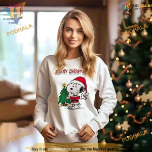 Merry Xmas from Snoopy Retro Peanuts Hoodie Shirt Sweatshirt, Perfect Xmas Gift