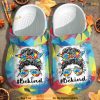 Messy Bun Be Kind Autism Awareness Crocs, Funny Christmas Gifts