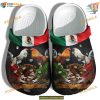 Mexico Eagle Chicken Flag Crocs, Gifts for Chicken & Mexican Culture Fans