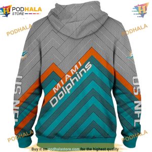 Miami Dolphins Long 3D Hoodie S 5XL NFL Merchandise Range 2
