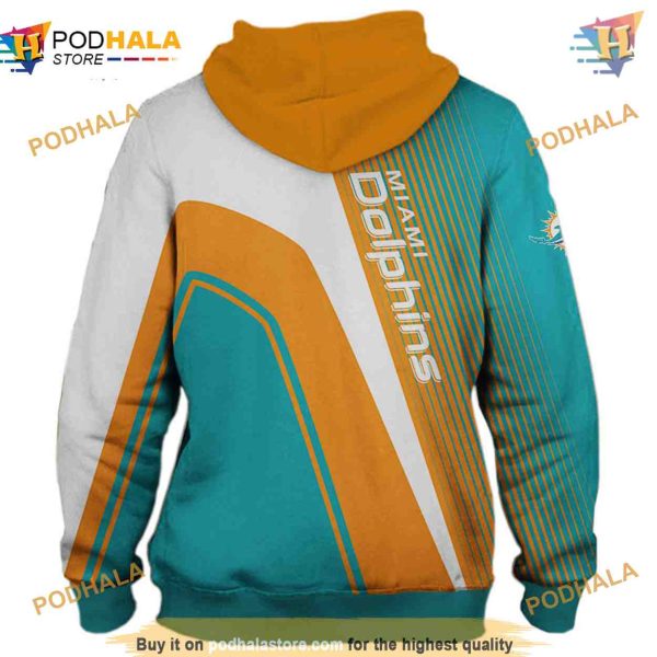 Miami Dolphins NFL Hoodie 3D, Affordable NFL Merchandise Sweatshirt