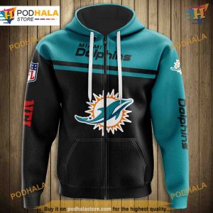 Miami Dolphins Skull NFL Hoodie 3D, NFL Apparel Pullover Sweatshirt