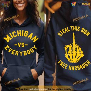 Michigan Vs Everybody Sweatshirt Trending College Football Tee 2