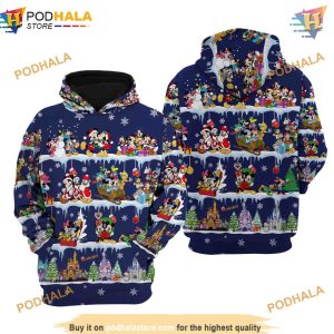 Mickey And Friends Christmas Disney 3D Hoodie Special Apparel 2