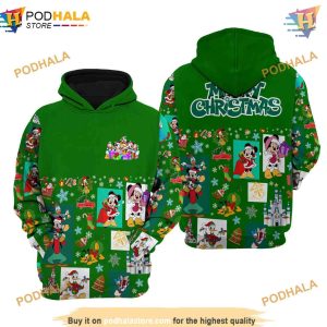 Mickey And Friends Christmas Disney Cartoon 3D Hoodie Apparel 1