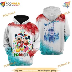 Mickey And Minnie Christmas Disney Cartoon 3D Hoodie Gifts 2