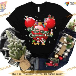 Mickey Balloon Head Shirt Hoodie, Mickey's Very Merry Tee, Disney Christmas Shirt For Family