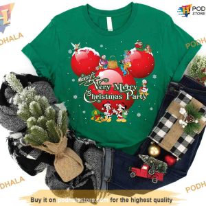 Mickey Balloon Head Shirt Hoodie Mickeys Very Merry Tee Disney Christmas Shirt For Family 2