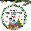 Mickey Disney's First Christmas 2023 Ornament for Baby