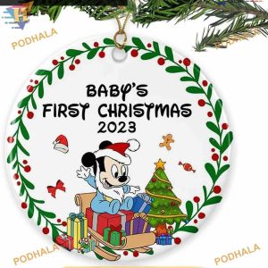 Mickey Disney's First Christmas 2023 Ornament for Baby