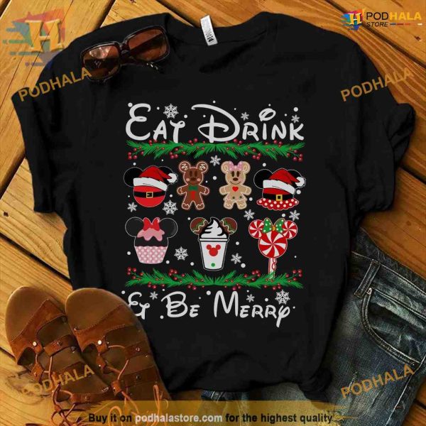 Mickey Food Christmas Ugly Shirt, Matching Family Xmas Shirt